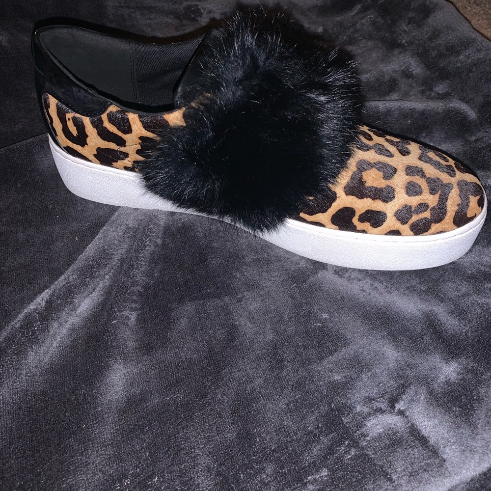 micheal kors macen sneakers printed haircalf shoes